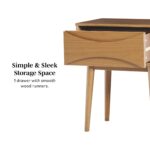 Atticus Solid Wood Mid-Century Modern Nightstand - Image 2