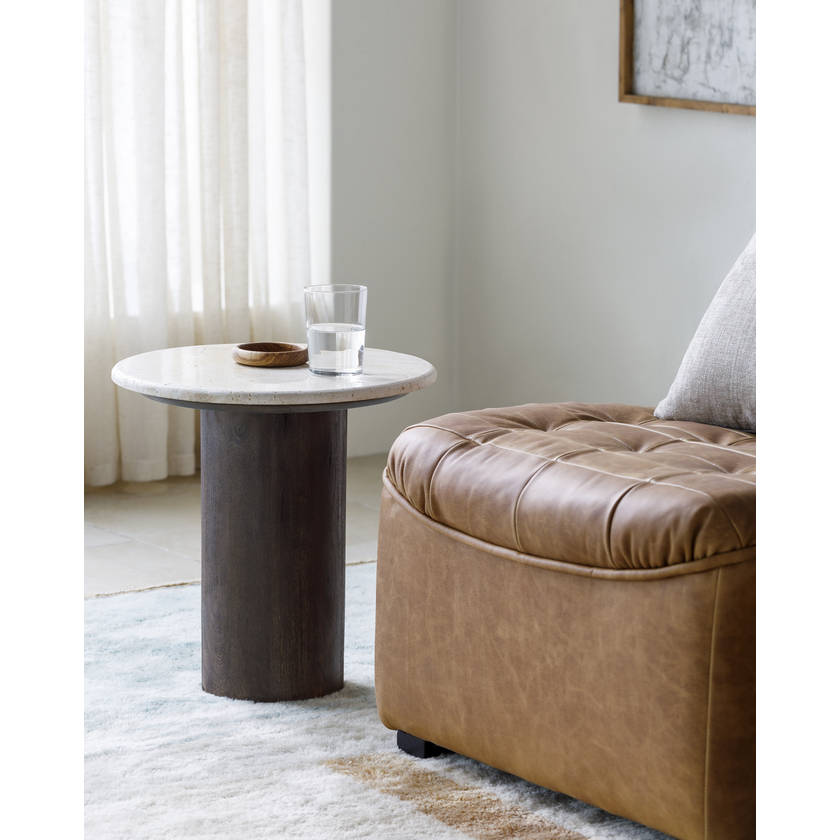 AAAC0024-styleshot_201 Matther Cream/Dark Brown End Table - Image 2