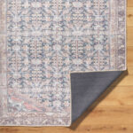 Amberlie Traditional Dark Brown Washable Area Rug - Image 5