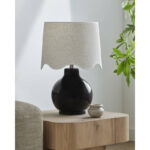 Tereza Rustic Black/Wheat Table Lamp - Image 2