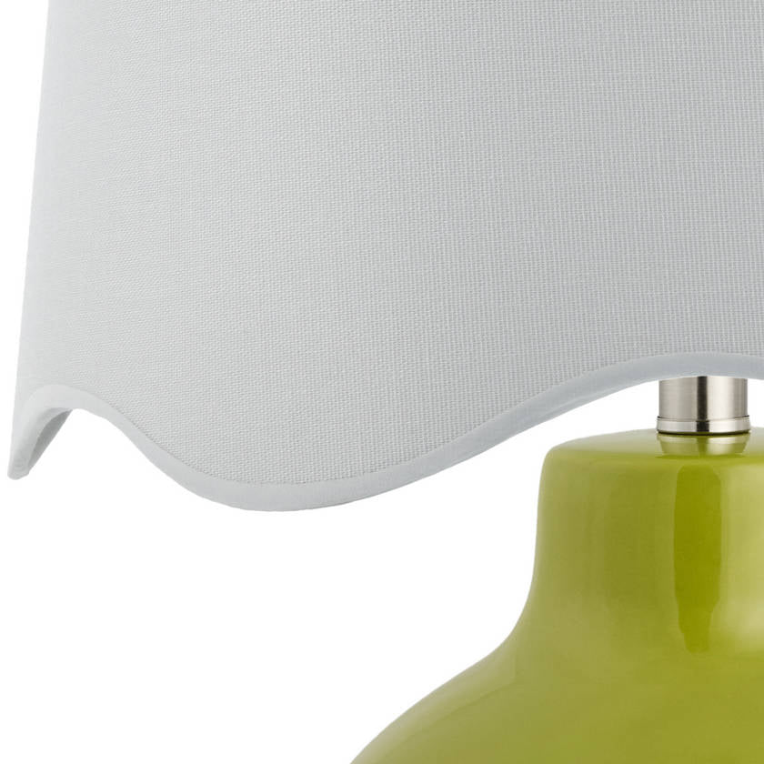 AAAC2212-detail_shade Tereza Rustic Green/White Table Lamp - Image 4