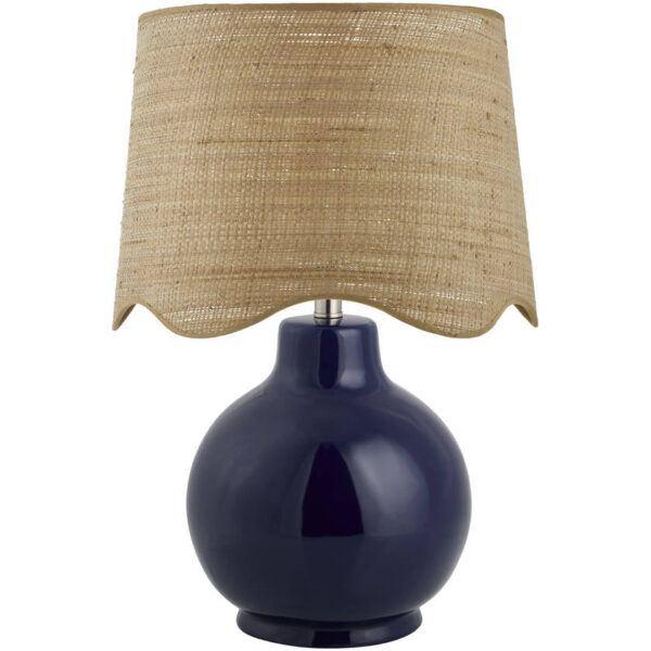 Tereza Rustic Dark Blue Table Lamp