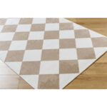 Senior Modern Light Brown Washable Area Rug - Image 6