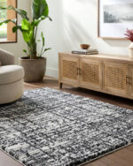 Arnita Modern Charcoal Area Rug - Image 3