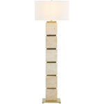 Baudilio Traditional Yellow/Brown Floor Lamp - Image 2