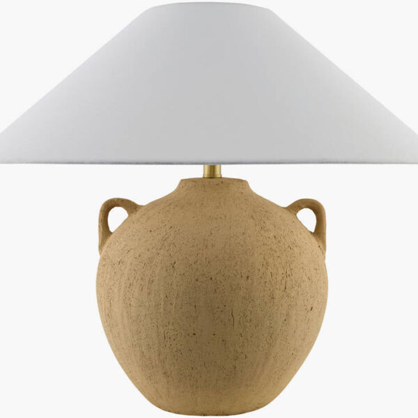 Araya Traditional Brown/White Table Lamp - Galey Alix x Livabliss