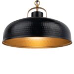 Ambert 1-Light Black Rustic Metal Dimmable Island Pendant Light - Image 3