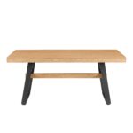Brickell Modern Industrial Bridge-Leg Dining Table & Desk - Image 5