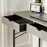 Vetti Faux Shagreen Desk & Console Table - Image 4