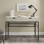 Vetti Faux Shagreen Desk & Console Table - Image 6
