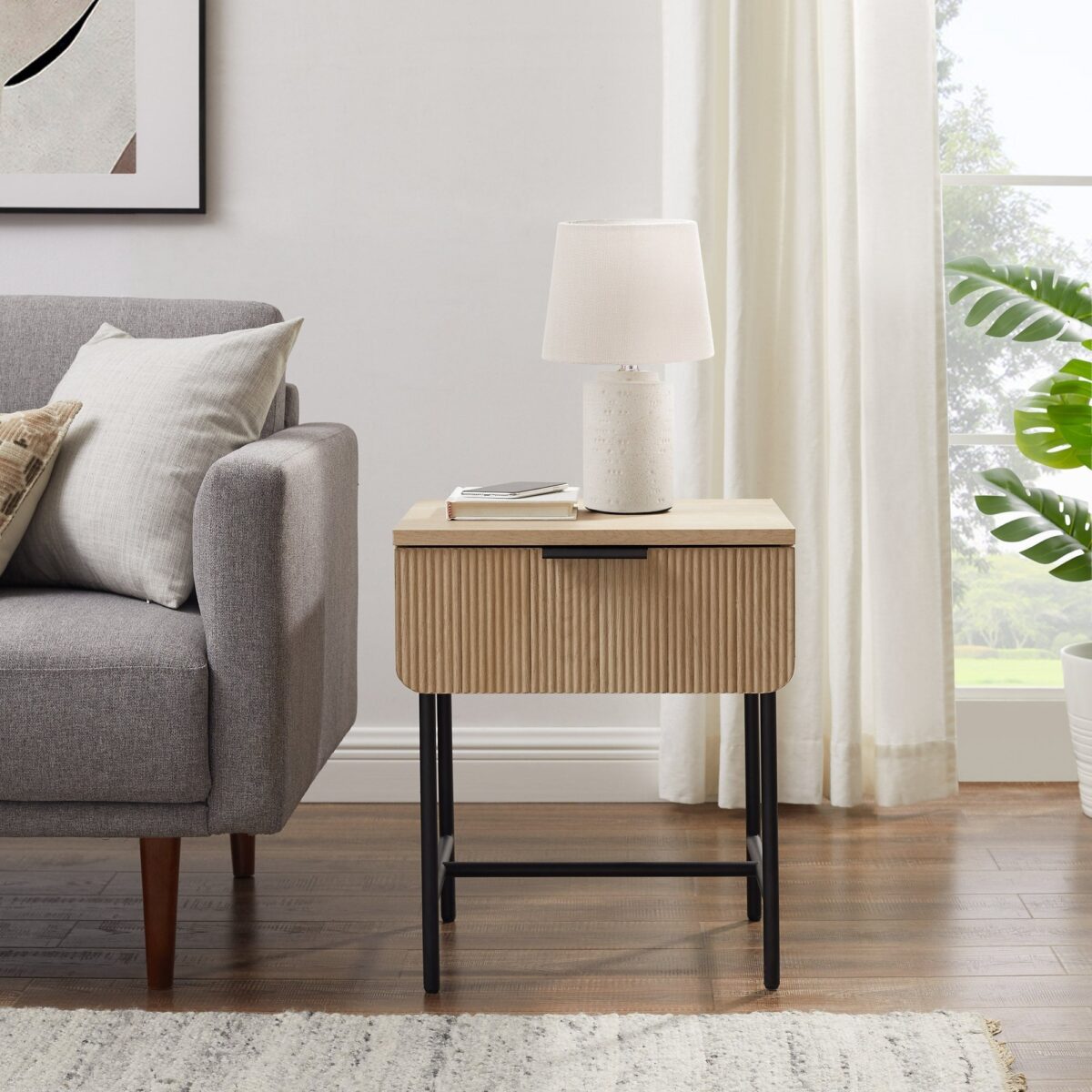 Reema Scandinavian Side Table - Image 1
