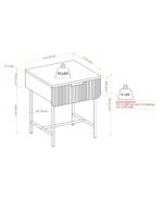 Reema Scandinavian Side Table - Image 5