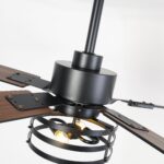 Vaczon 52 Inch DC Motor Industrial Downrod Ceiling Fan with Light and Remote Control - Image 9